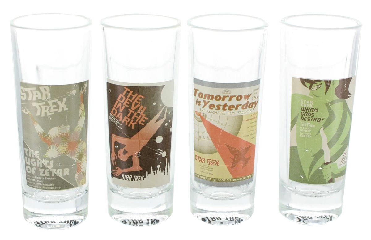 Star Trek: Tos Fine Art Shot Glass 4-Pack, Set #12 of 20