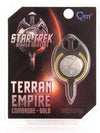Star Trek Badge: Mirror Universe Pin with Magnetic Clasp in Packaging
