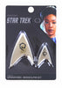 Star Trek Badge: Enterprise Operations Badge and Lapel Pin Set in Packaging