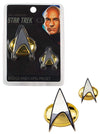Star Trek Badge: TNG Badge and Lapel Pin Set with Magnetic Clasp