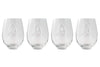 TOS Etched Stemless Wine Glasses - Set of 4