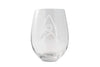 TOS Etched Stemless Wine Glasses - Set of 4